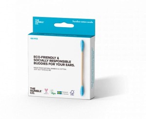 Humble Patyczki Bambusowe Do Uszu 100Szt Niebie.