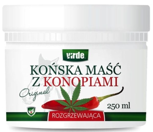 Virde Końska Maść Z Konopiami Rozgrzewająca 250Ml