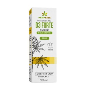 Vitamin D3 in BIO-Hanföl 30 ml HEMPKING