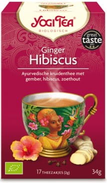 Ingwer-Hibiskustee BIO 17x2g YOGI TEA