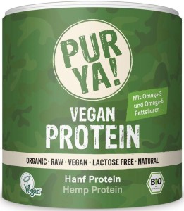 HEMP PROTEIN POWDER RAW BIO 250 g - PUR YA!
