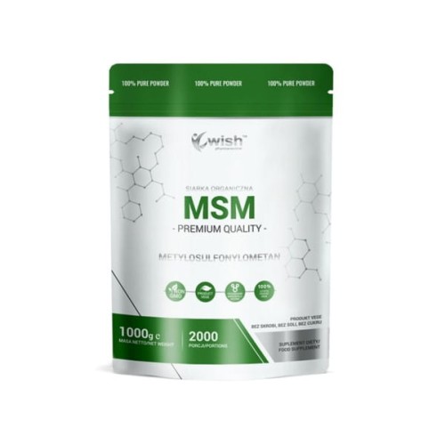Wish MSM Mocne Kości Stawy i Mięśnie 1 kg