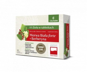 Colfarm Morwa Biała Forte plus Berberyna 60 Tabl.