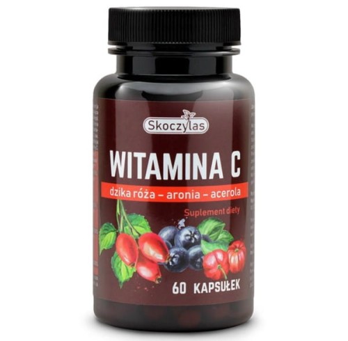 Skoczylas Witamina C TRIO 60 kap odporność acerola