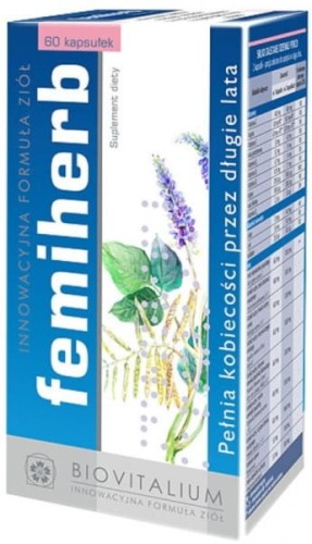 Femiherb in den Wechseljahren 60 BIOVITALIUM Kapseln