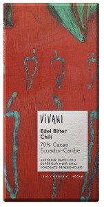 DARK CHOCOLATE WITH CHILLI BIO 100 g - VIVANI