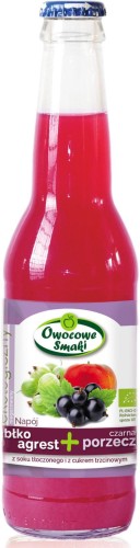 DRINK APPLE AGREST BLACK CURRANT  BIO 330 ml - OWOCOWE SMAKI