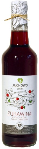 CRANBERRY SYRUP BIO 500 ml - JUCHOWO (FUNDACJA)