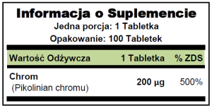 Chromium Picolinate 200mcg 100 capsules Puritan's Pride