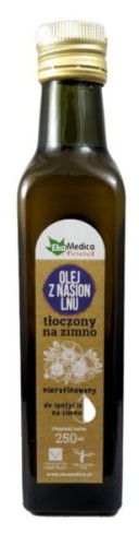 Ekamedica Olej Lniany z witaminą E 250ml