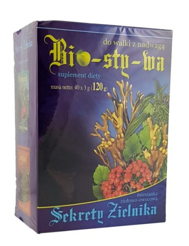 Asz Sekrety Zielnika Bio-Sty-Wa 40X3G Odchudzanie