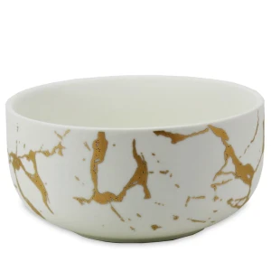 Weiße und goldene Matcha-Teetasse 320 ml - MATCHA MAGIC