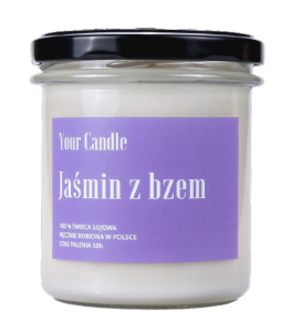 Soja-Jasmin-Kerze mit Flieder 300 ml - IHRE KERZE