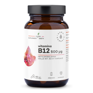 Vitamin B12 500 µg Methylcobalamin 90 Kapseln Aura Herbals