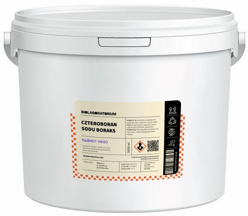 Boraks Borax Czteroboran Sodu Dziesięciowodny 5kg BioLaboratorium 