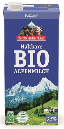 MLEKO UHT (min. 3,5 % TŁUSZCZU) BIO 1 L - BERCHTESGADENER LAND