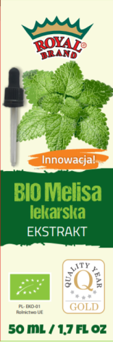 EKSTRAKT Z MELISY LEKARSKIEJ W KROPLACH BIO 50 ml - ROYAL BRAND