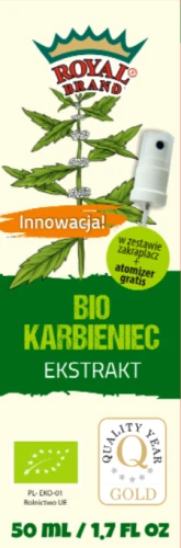 KARIN-EXTRAKT IN TROPFEN BIO 50 ml + ZERSTÄUBER - ROYAL BRAND