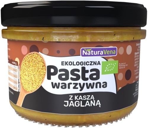 Pasta warzywna z kaszą jaglaną 185 g Bio NATURAVENA