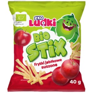 Frytki Jabłkowe Słupki Suszone Bio 40 g - NaturAvena