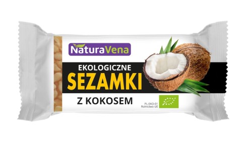 Sezamki z kokosem 27 g Bio NATURAVENA 