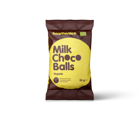 REISKUGELN IN MILCHSCHOKOLADE BIO 50 g - HARMONICA
