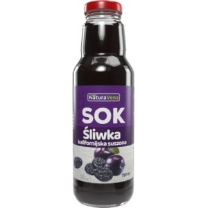 SOK Z SUSZONYCH ŚLIWEK KALIFORNIJSKICH 750ML - NATURAVENA