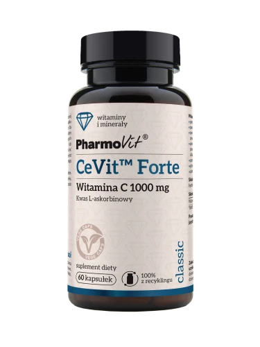 CeVit™ Forte Witamina C 1000 mg 60 kaps Vcaps® | Classic Pharmovit