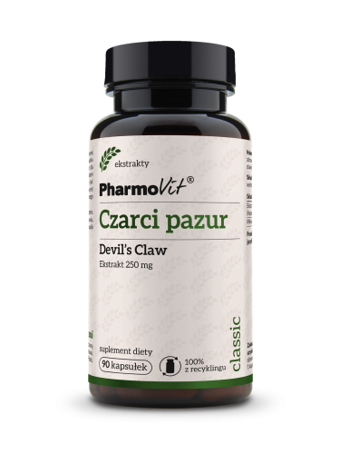 Czarci pazur Devil`s Claw 250 mg 90 kaps | Classic Pharmovit