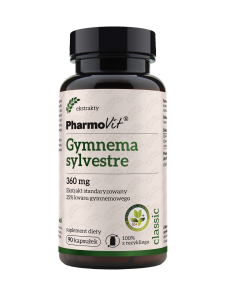 Gymnema sylvestre 360 mg Ekstrakt standaryzowany 25% kwasu gymnemowego 90 kaps | Classic Pharmovit