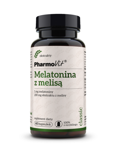 Melatonina z melisą 60 kaps | Classic Pharmovit