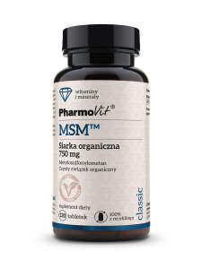 MSM™ Siarka organiczna 750 mg 120 tab | Classic Pharmovit