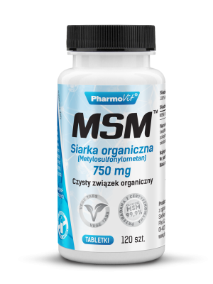 MSM™ Siarka organiczna 750 mg 120 tab | Classic Pharmovit