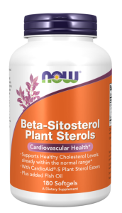 Beta-Sitosterol Plant Sterols - Sterole roślinne 180 kaps. NOW FOODS