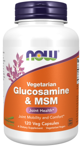 Vegetarian Glucosamine & MSM 90 kaps. NOW FOODS