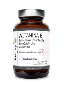Witamina E Tokotrienole i Tokoferole TocoGaia™ Ultra 60 kaps. KENAY