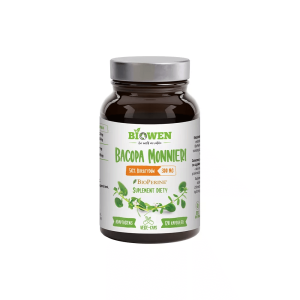 Bacopa Monnierim Brahmi 300 mg  - 50% bakozydów 120 kaps. Biowen