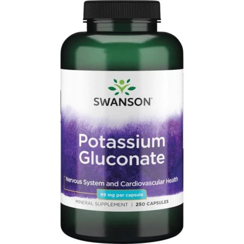 Potassium Gluconate 99 mg 250 kaps. Swanson