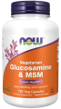 Vegetarian Glucosamine & MSM 90 kaps. NOW FOODS
