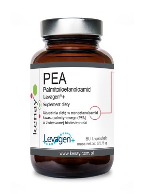 PEA Palmitoiloetanoloamid Levagen®+ 350 mg  60 kaps. KENAY