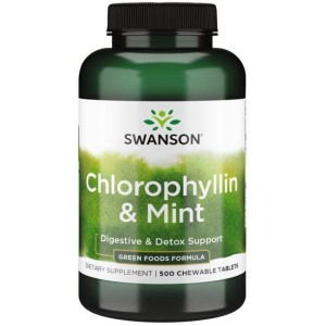 Chlorophyllin & Mint 500 tabl. Swanson