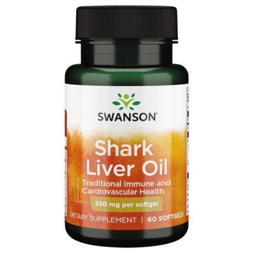 Shark Liver Oil 550 mg 60 kaps. Swanson