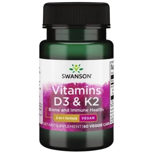 Witamina K2 & D3 60 kaps. Swanson