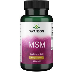 Siarka MSM - Metylosulfonylometan 500 mg 100 kaps. Swanson