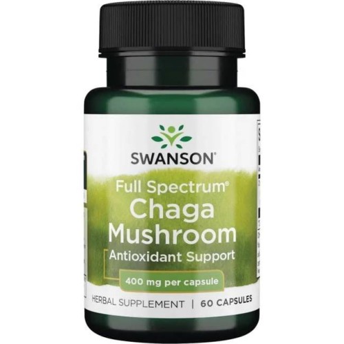 Full Spectrum Chaga Mushroom 60 kaps. Swanson