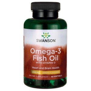 Omega-3 & Witamina D3 60 kaps. Swanson