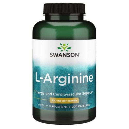 L-Arginine 500 mg 200 kaps. Swanson