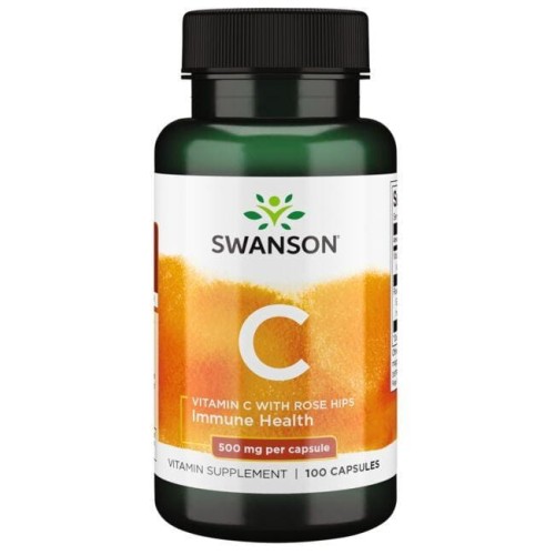 Vitamin C with Rose Hips 100 kaps. Swanson