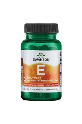 Natural Vitamin E 200 IU 100 kaps. Swanson