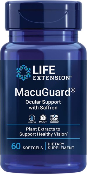 MacuGuard Ocular Support with Saffron 60 kaps. Life Extension